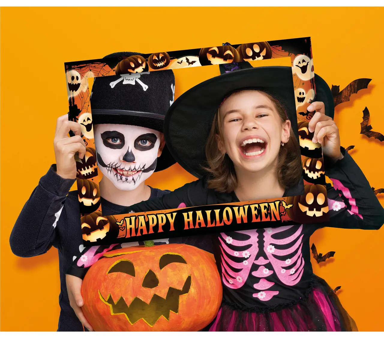 Halloween-photobooth-ramme, 80 × 60 cm, model 26865