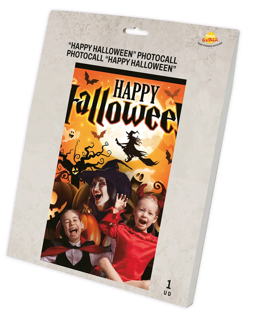 Festbaggrund "Happy Halloween", stof, 220 × 150 cm
