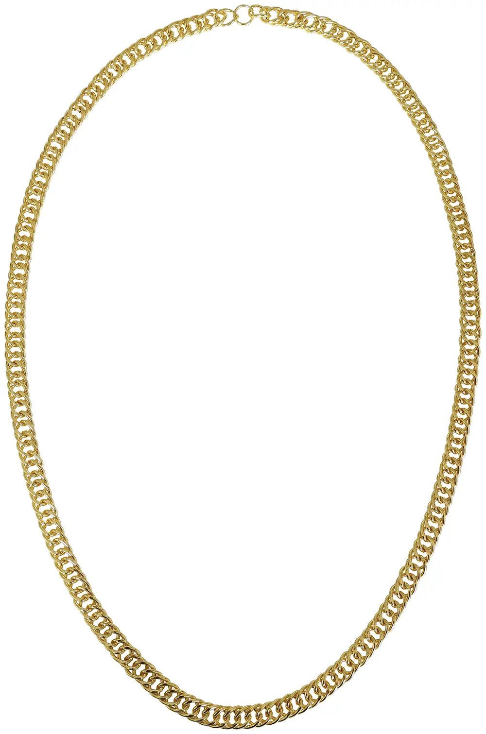 Guldfarvet metalkæde (95 cm)