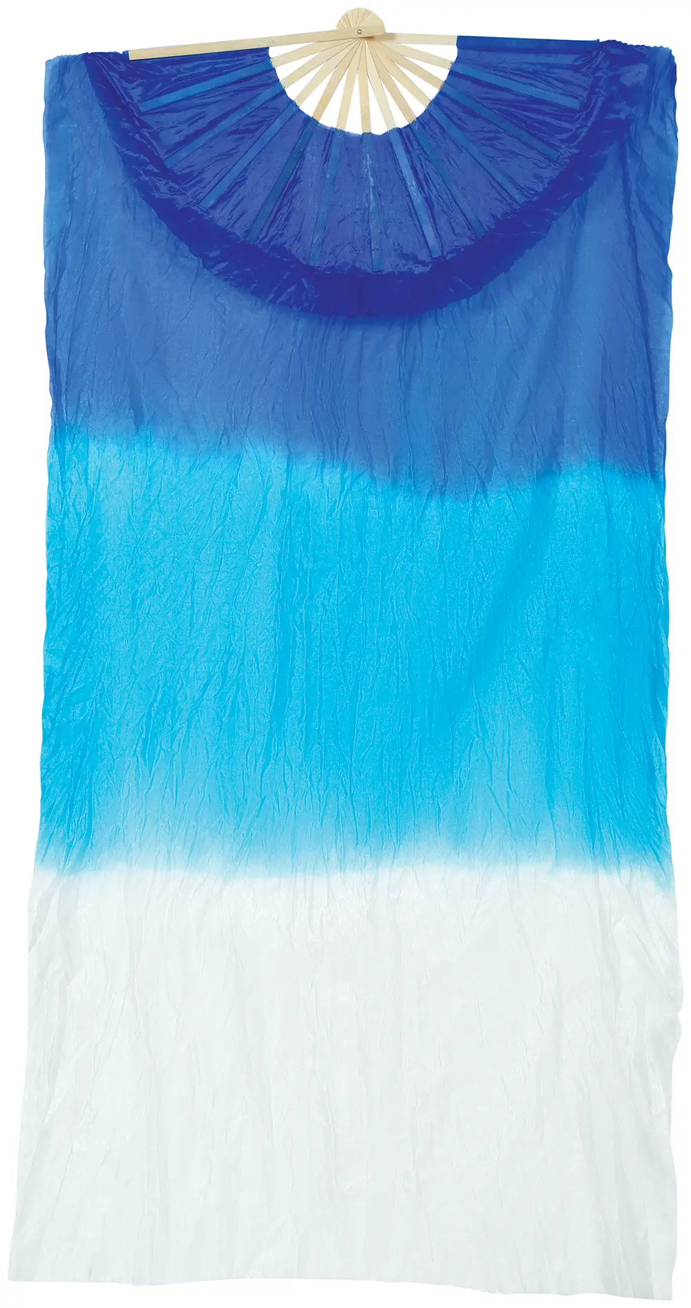 Vifte, 60 × 140 cm, blå og hvid