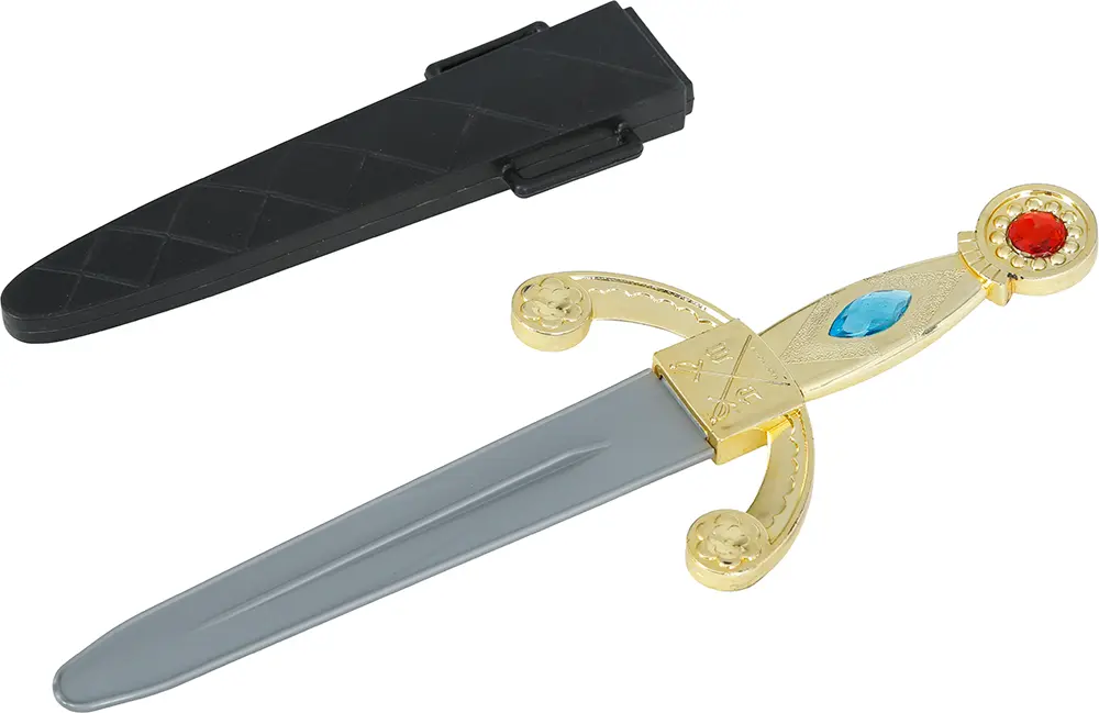 Middelalderdolk med skede, 26 cm
