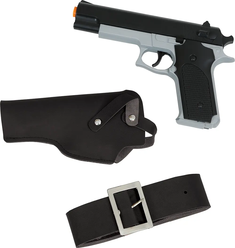 Pistol med hylster, 22 cm