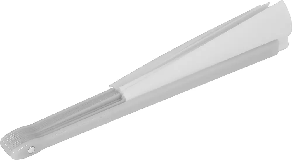 Hvid vifte i stof, 60 × 30 cm