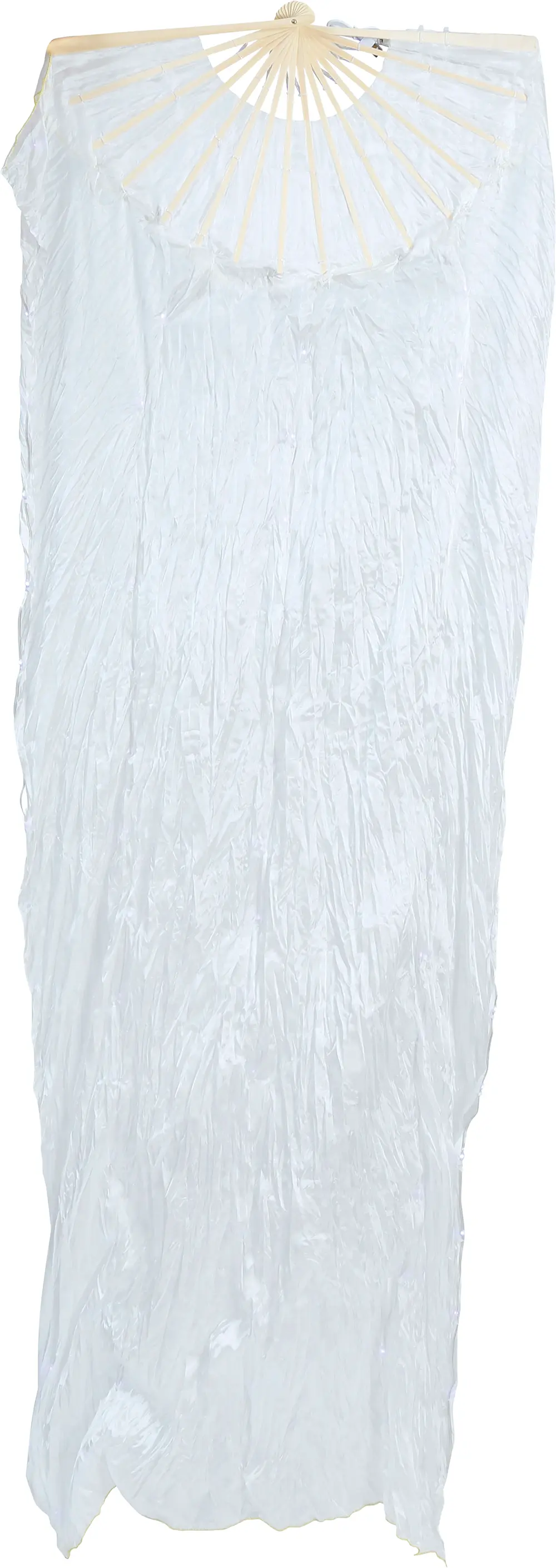 Hvid vifte med multifunktionel LED 75 × 150 cm