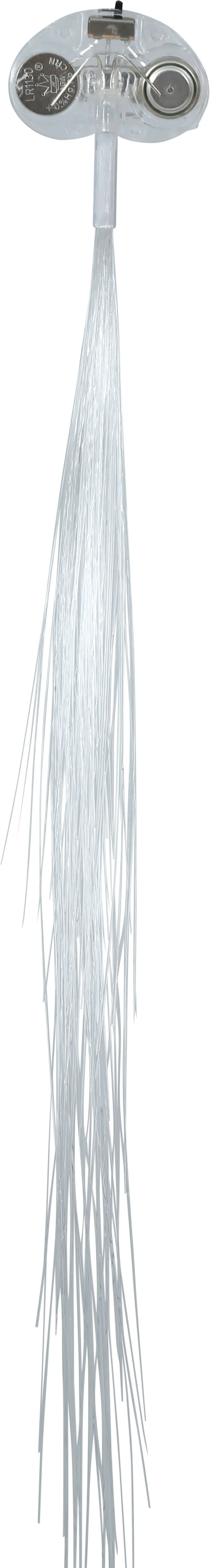 Fiberoptisk hårlok med lys, 30 cm