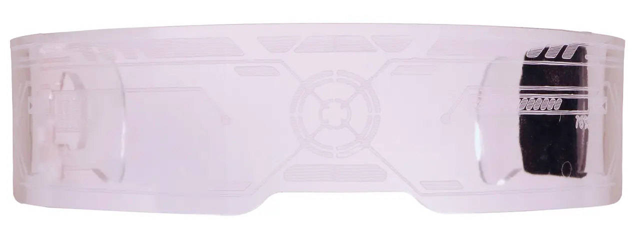 Futuristiske LED-briller, flerfarvede