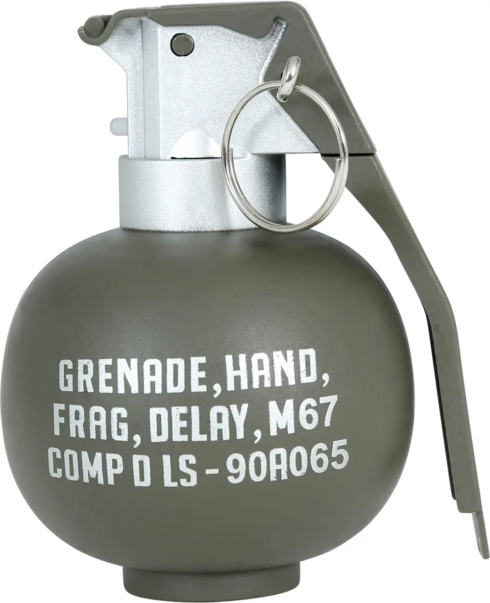 Granat med lys og lyd, 10 cm