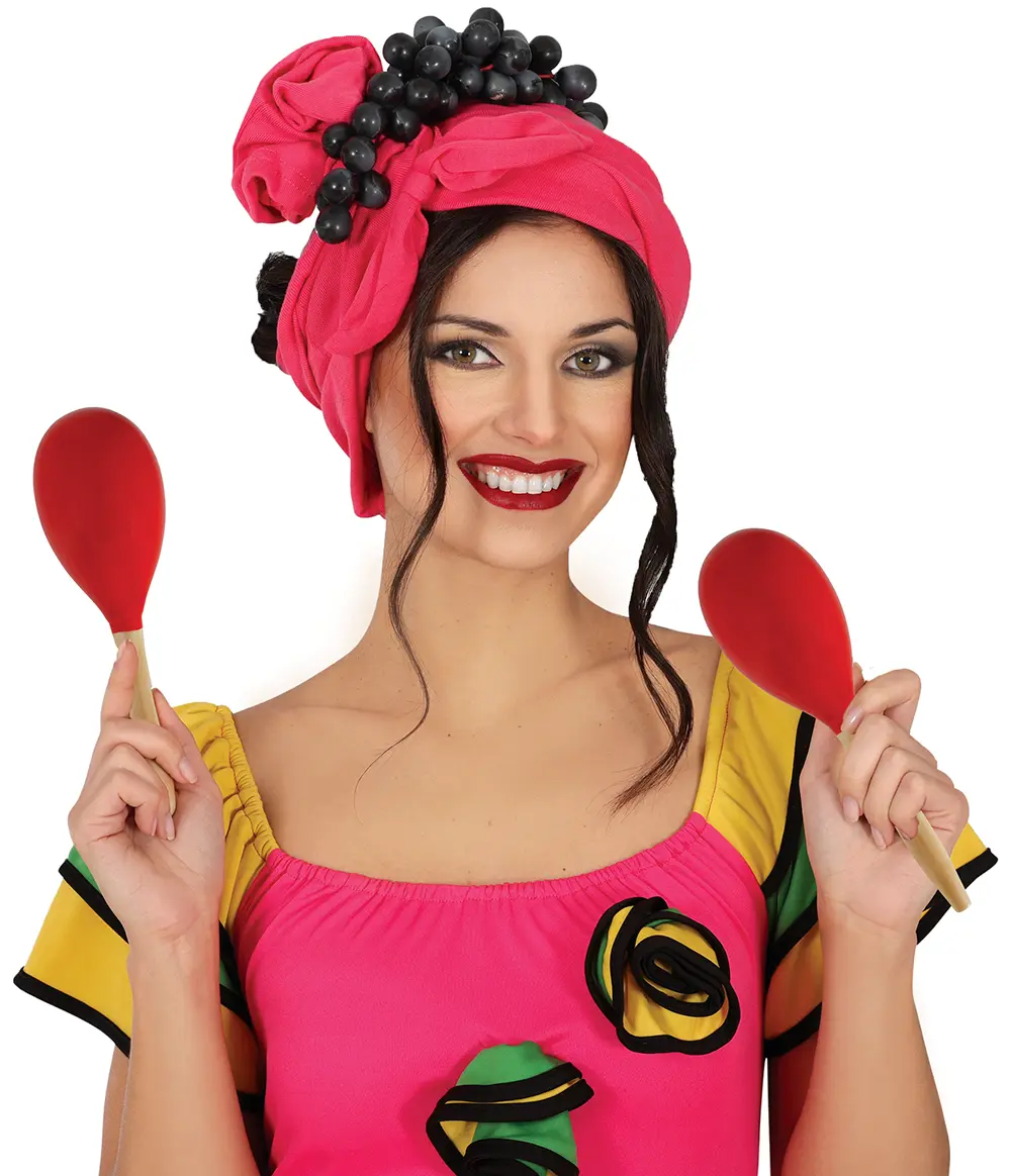 Rød maraca i træ 20 cm