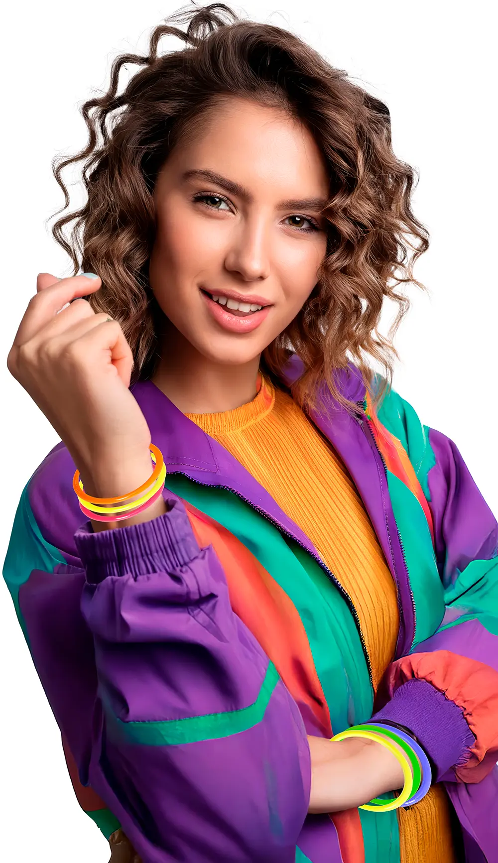 Pose med 4 assorterede armbånd, 7,5 cm
