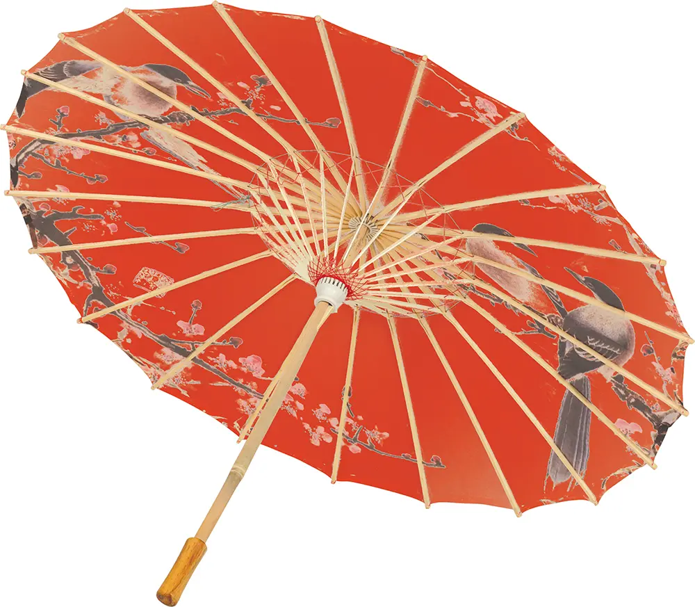 Rød japansk parasol 82 cm