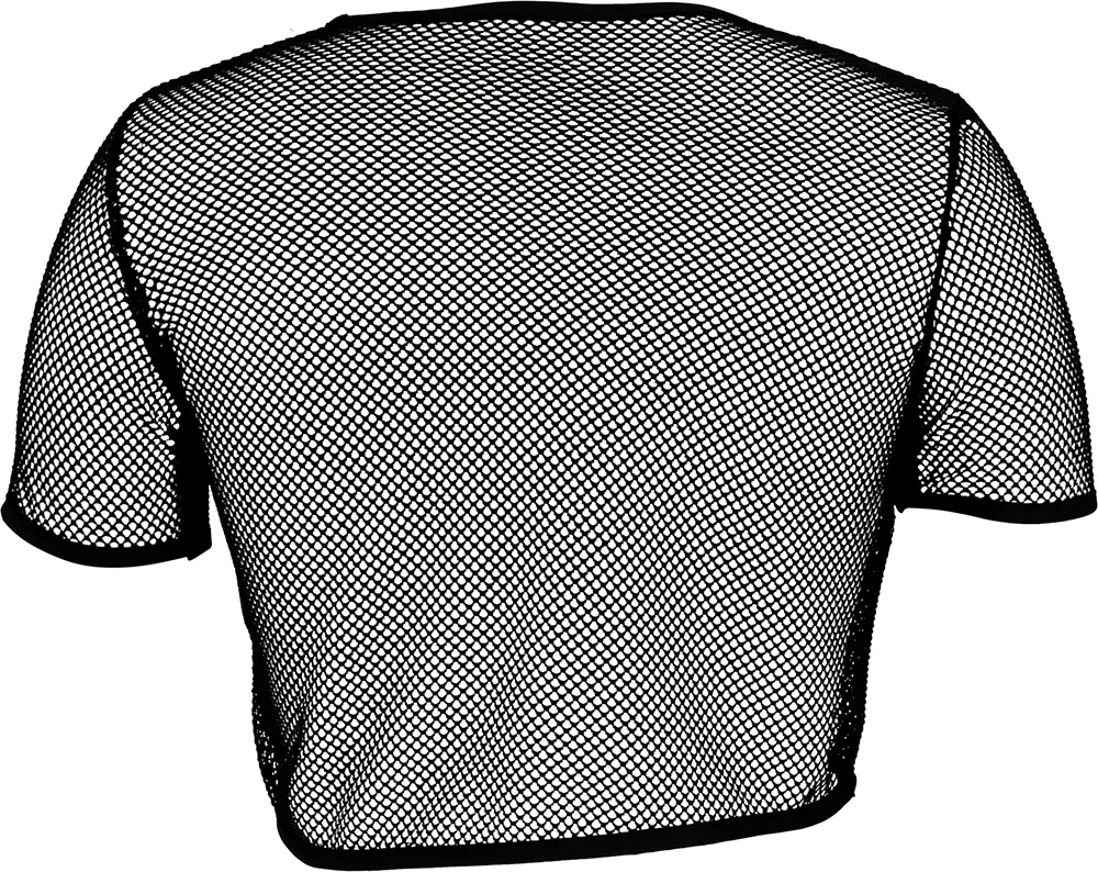 Net-T-shirt med svampe til damer