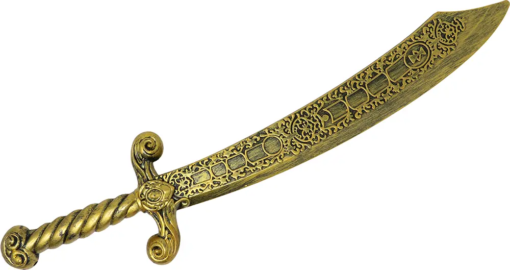 Gyldent arabisk sværd, 55 cm