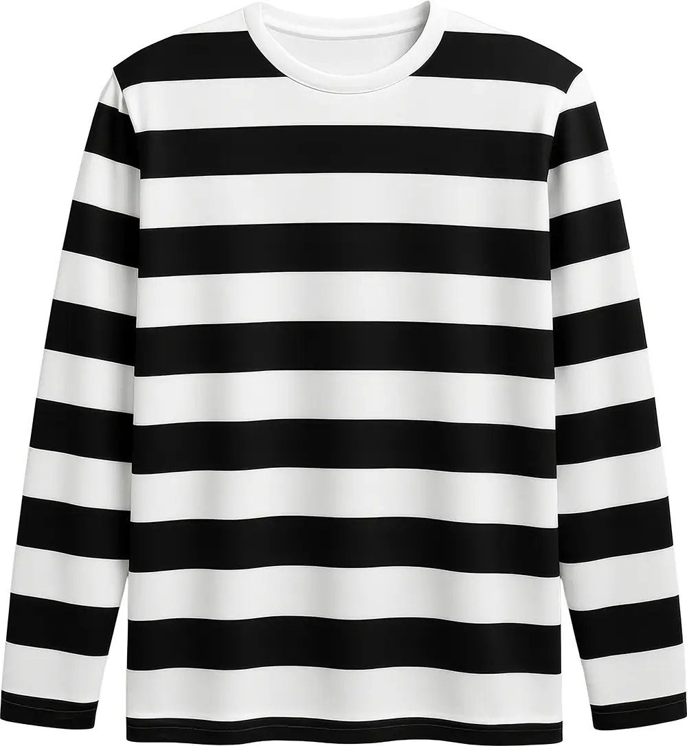 Stribet T-shirt til voksne, model 27552