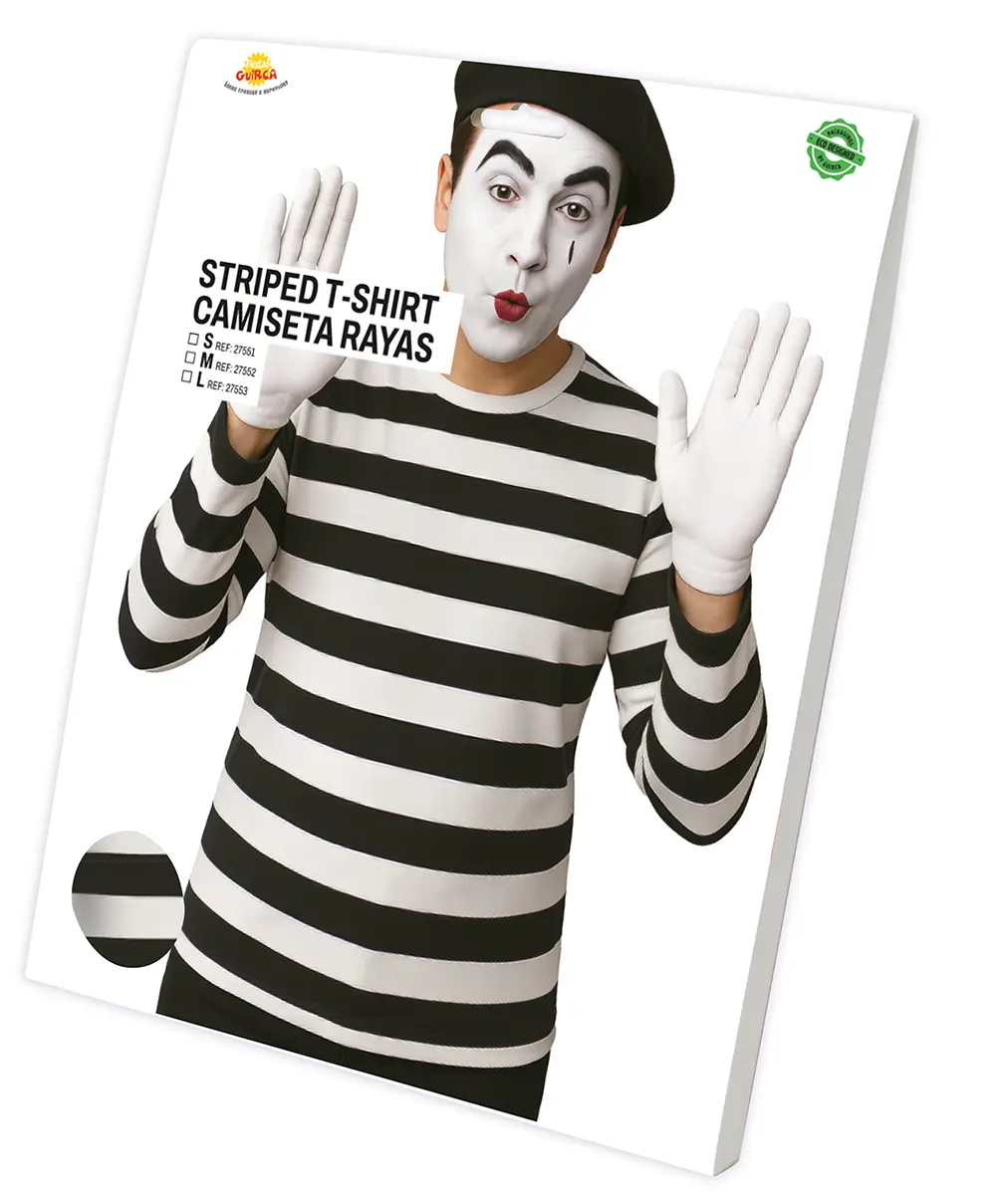 Stribet T-shirt til voksne, model 27552