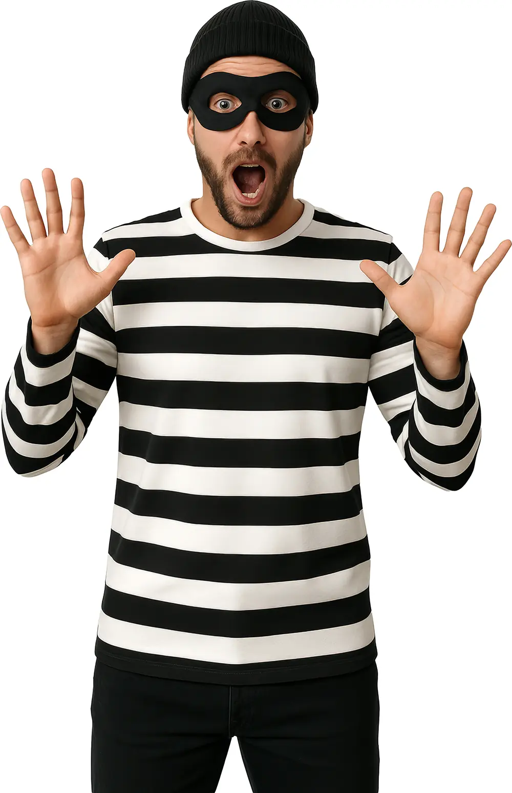 Stribet T-shirt til voksne, model 27552