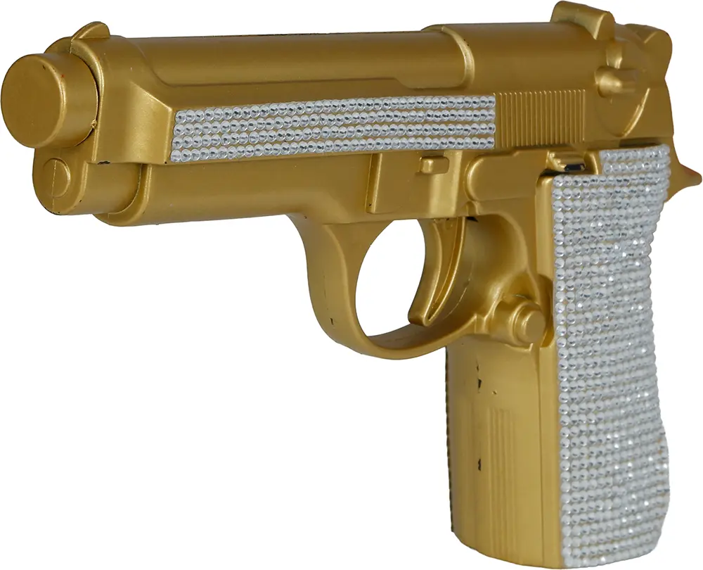 Gylden glimmerpistol, 25 cm