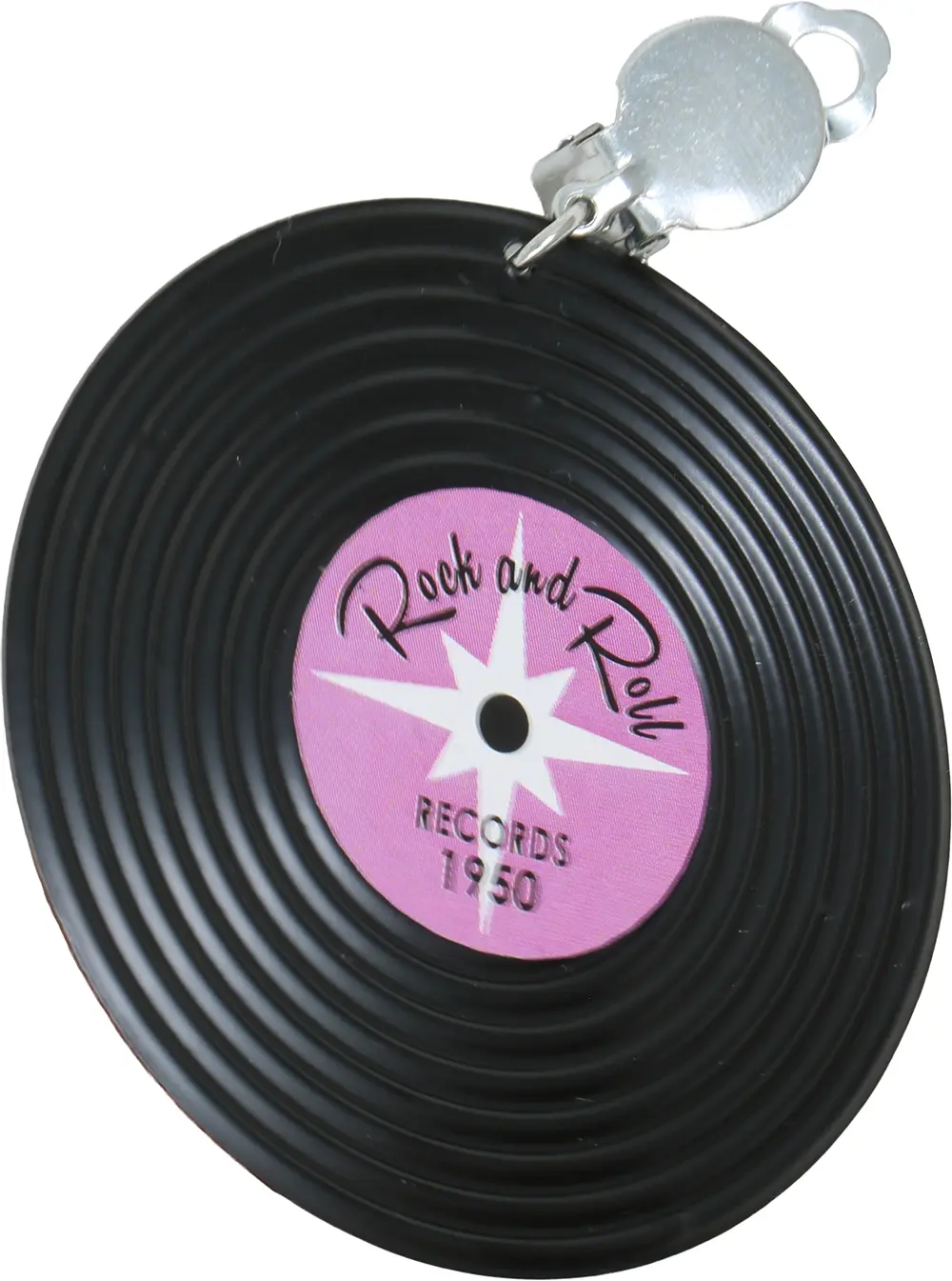 Vinylplade-øreringe, 5 cm