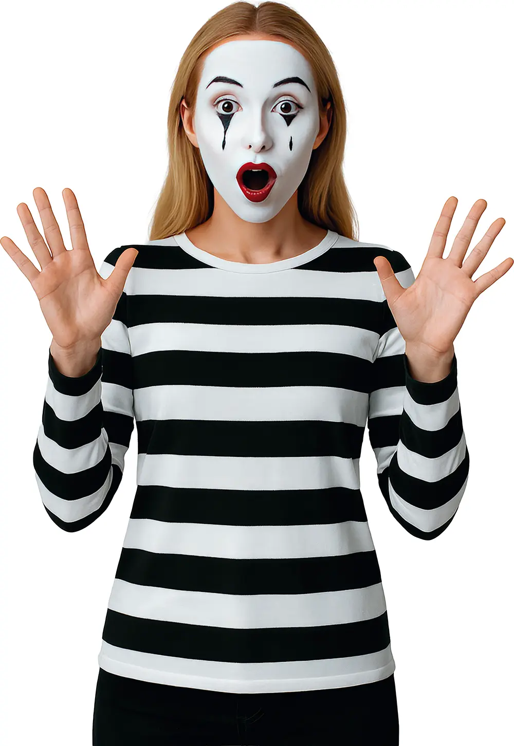 Stribet T-shirt til voksne, model 27561