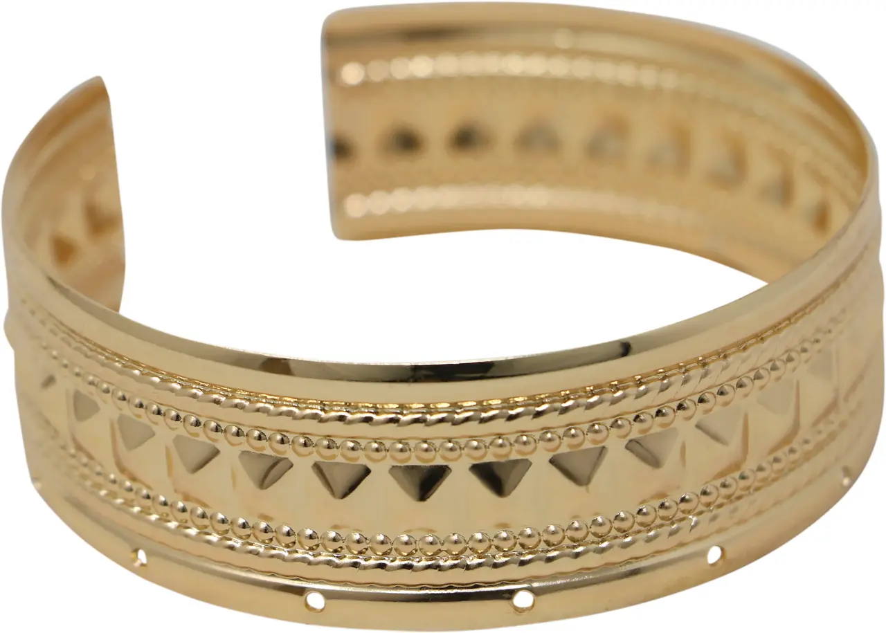 Metallisk armbånd, guld