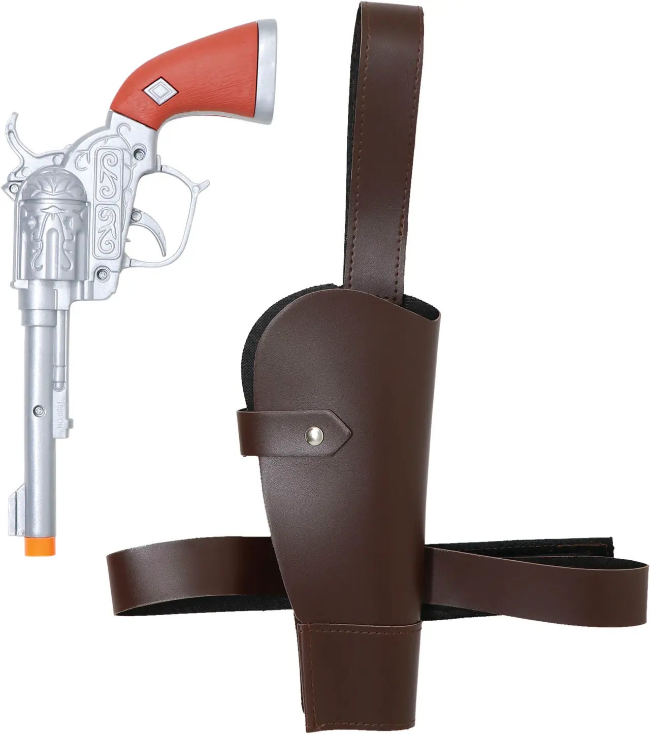 Dobbelthylstre med cowboypistoler, kunstlæder