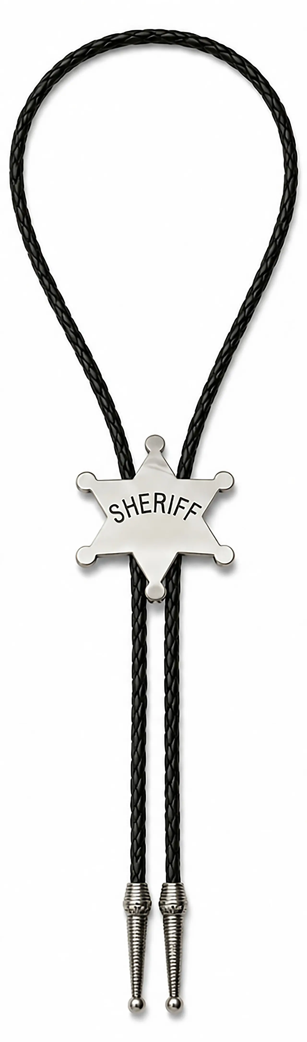 Sheriffhalskæde i metal, 6 cm