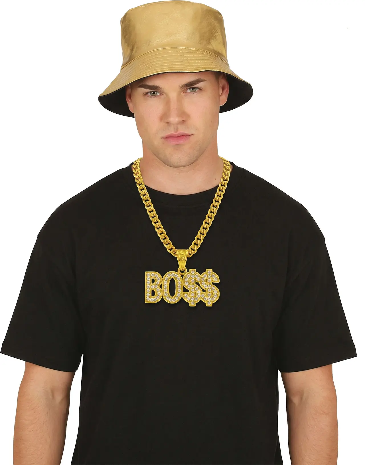 Boss-halskæde, metal