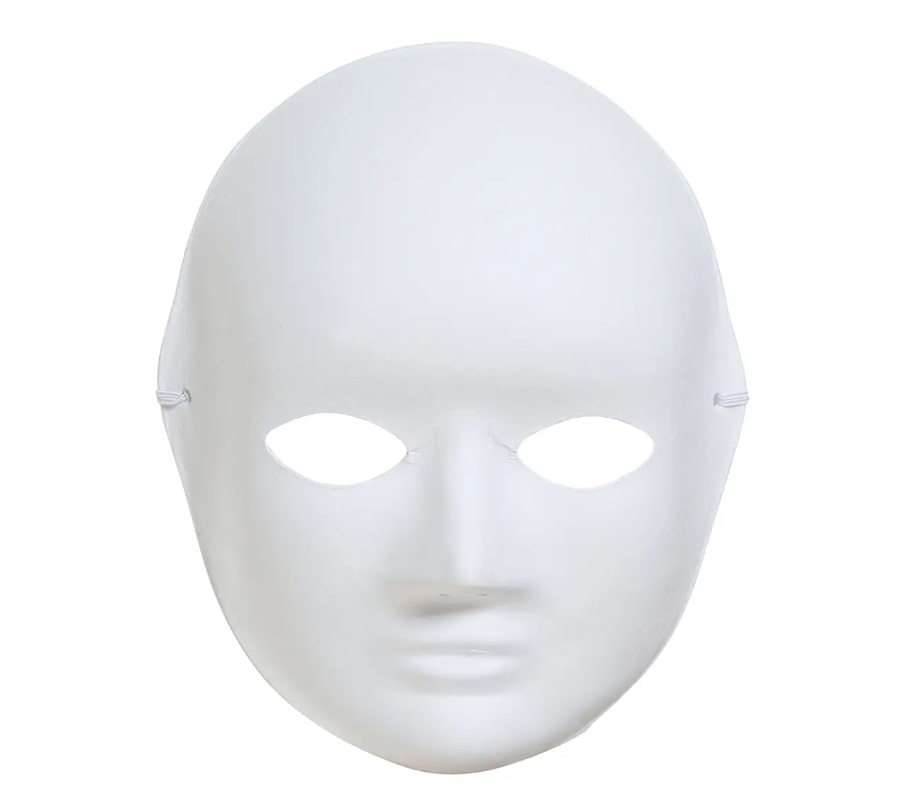Hvid "papmaché"-maske