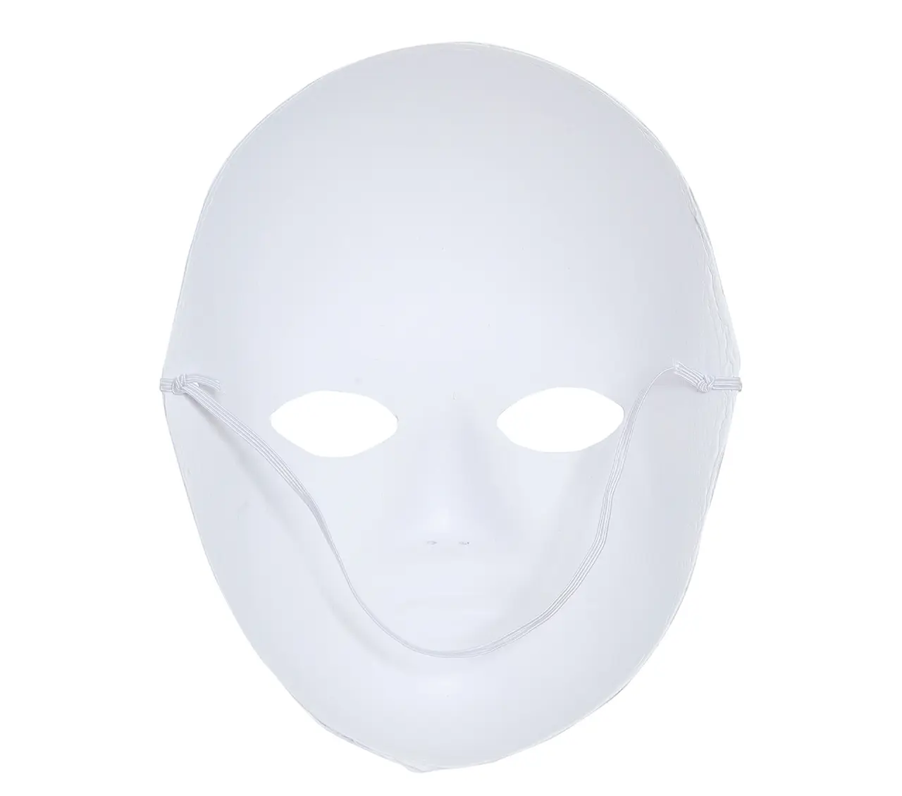 Hvid "papmaché"-maske