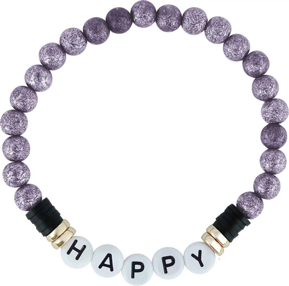 Sæt med 3 lilla halloween-armbånd