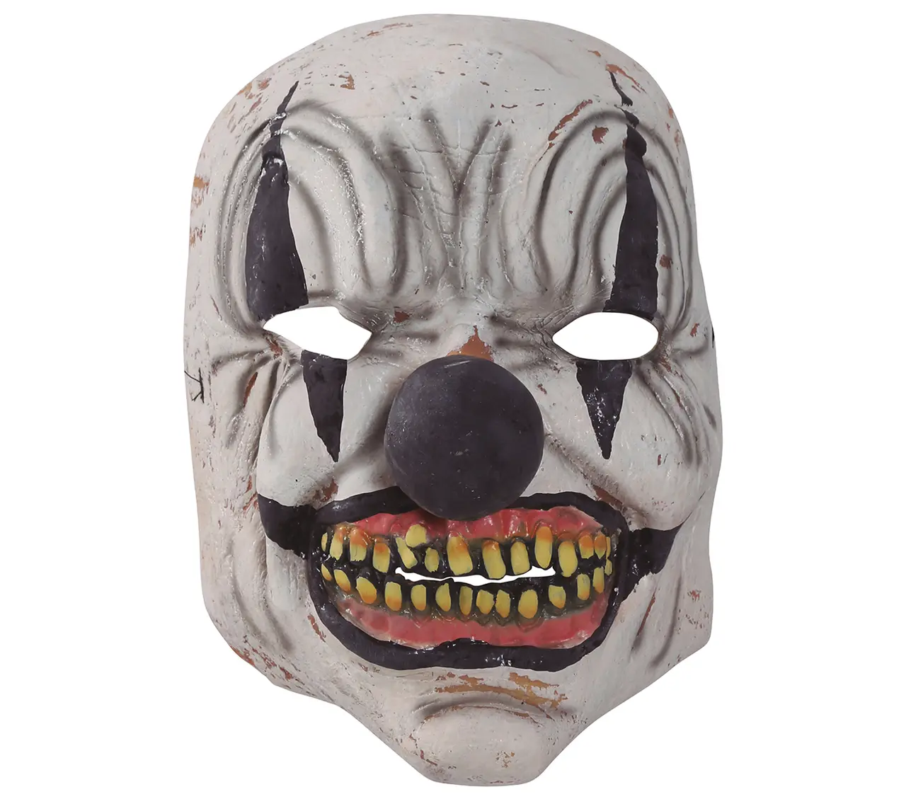 Klovnemaske, latex, ca. 19,2 cm