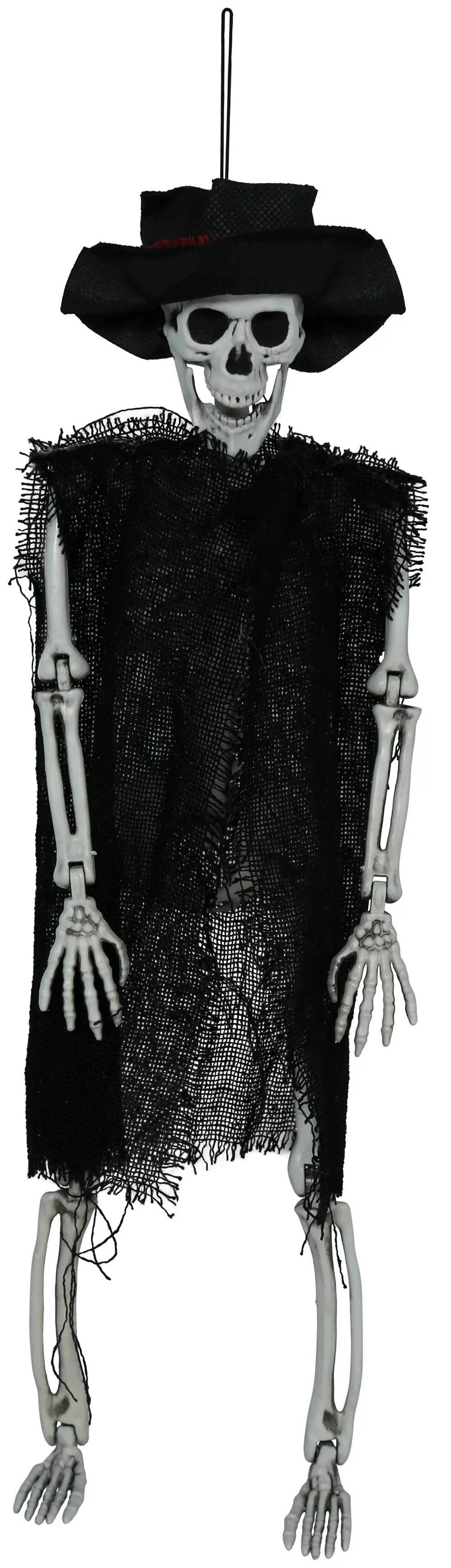 Hængende skelet med hat, 47 cm