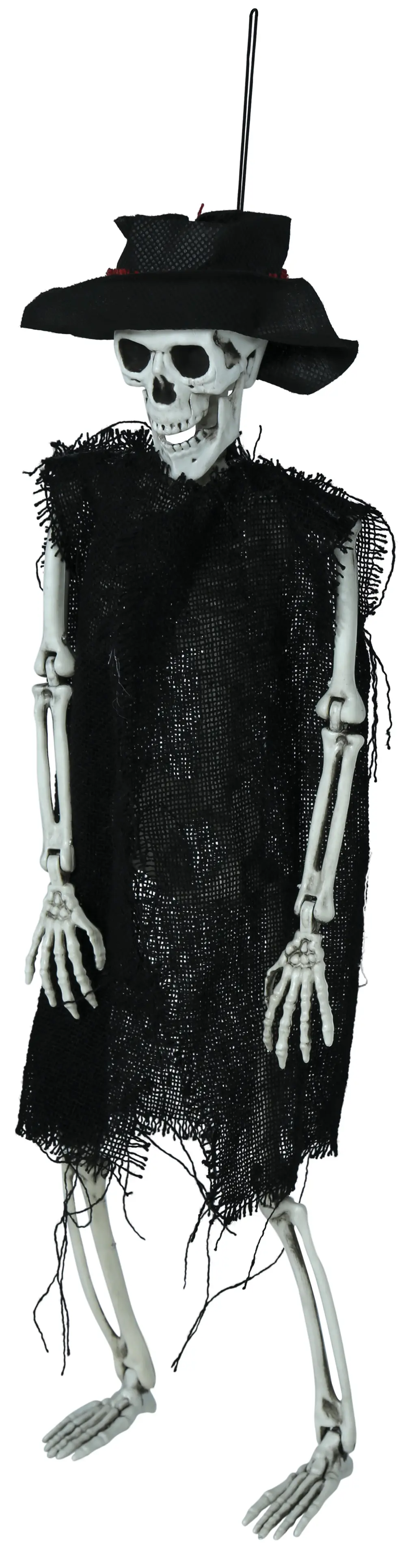 Hængende skelet med hat, 47 cm