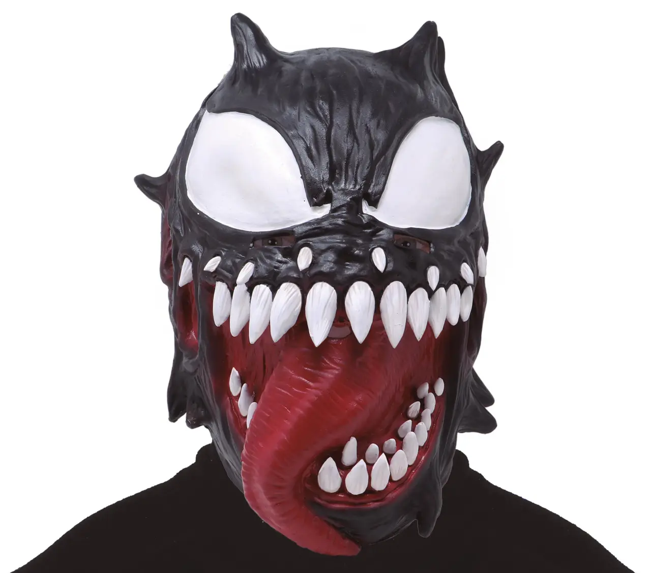 Sort heltemaske i latex