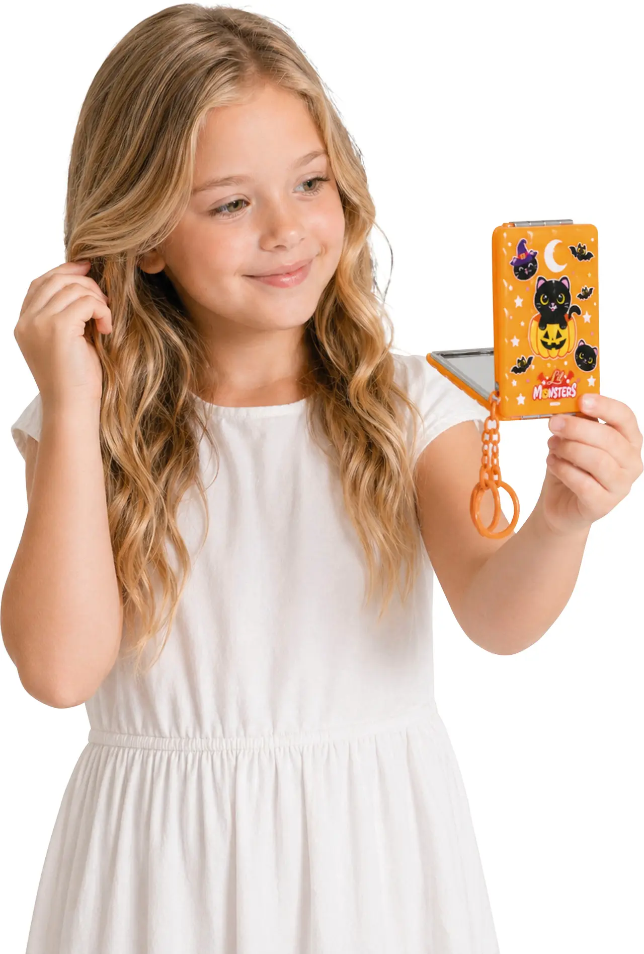 Lil Monsters nøglering med spejl, assorterede motiver