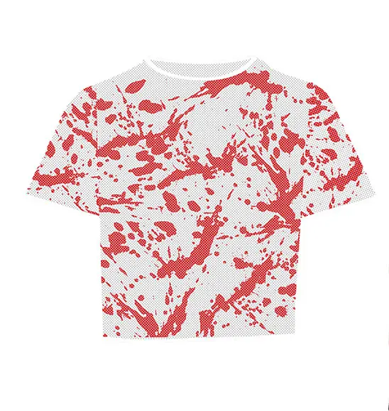 Blodig mesh-T-shirt, str. L (42-44)