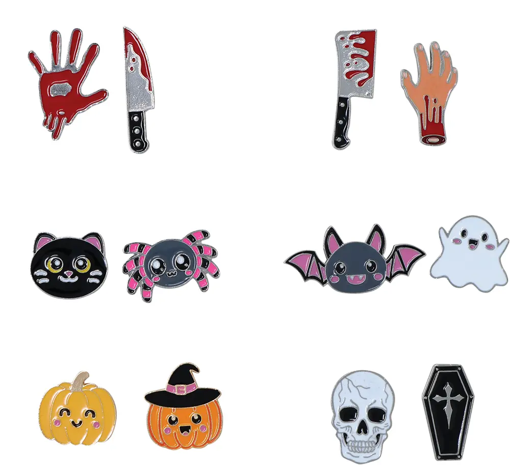 2 assorterede halloween-pins