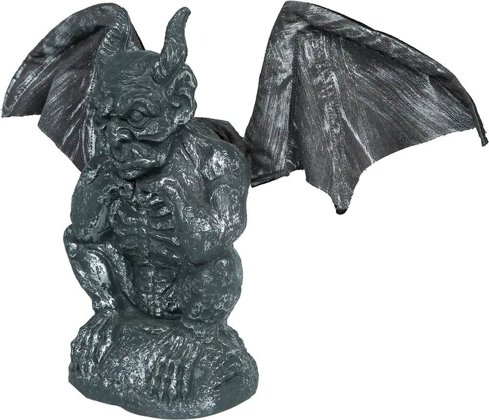 Halloween-gargoyle med lys, lyd og bevægelse, 30 cm