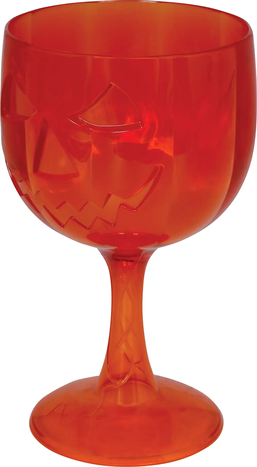 Orange græskarbæger, PVC, 18 cm
