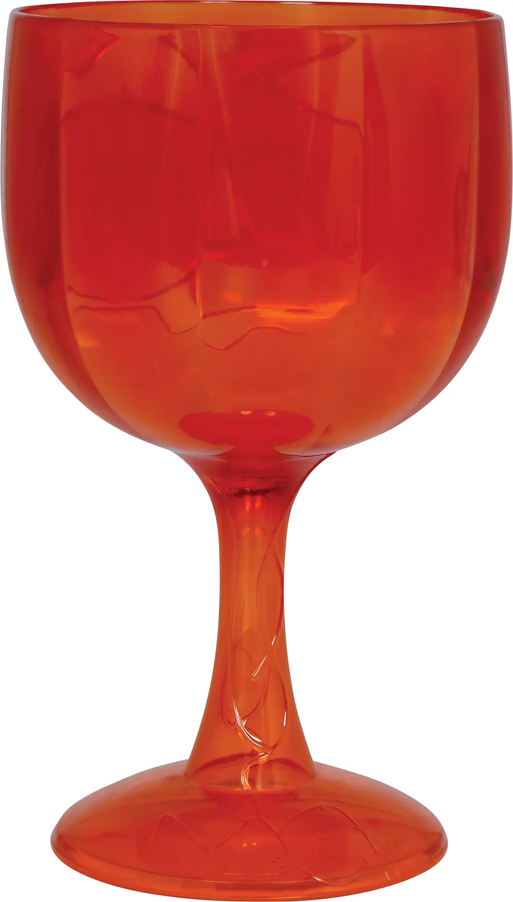 Orange græskarbæger, PVC, 18 cm
