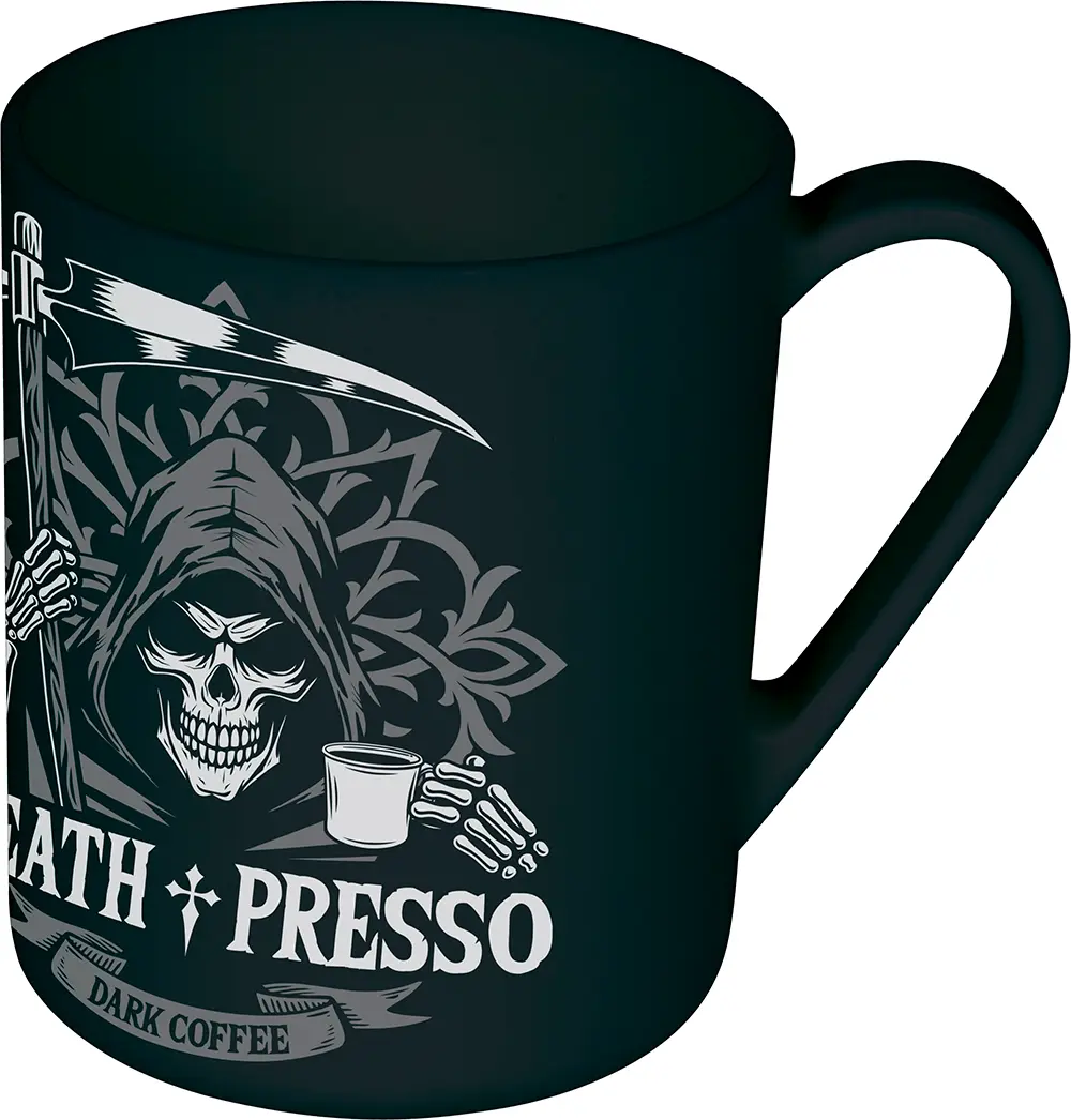 Krus "Death Presso", PVC, 10 cm