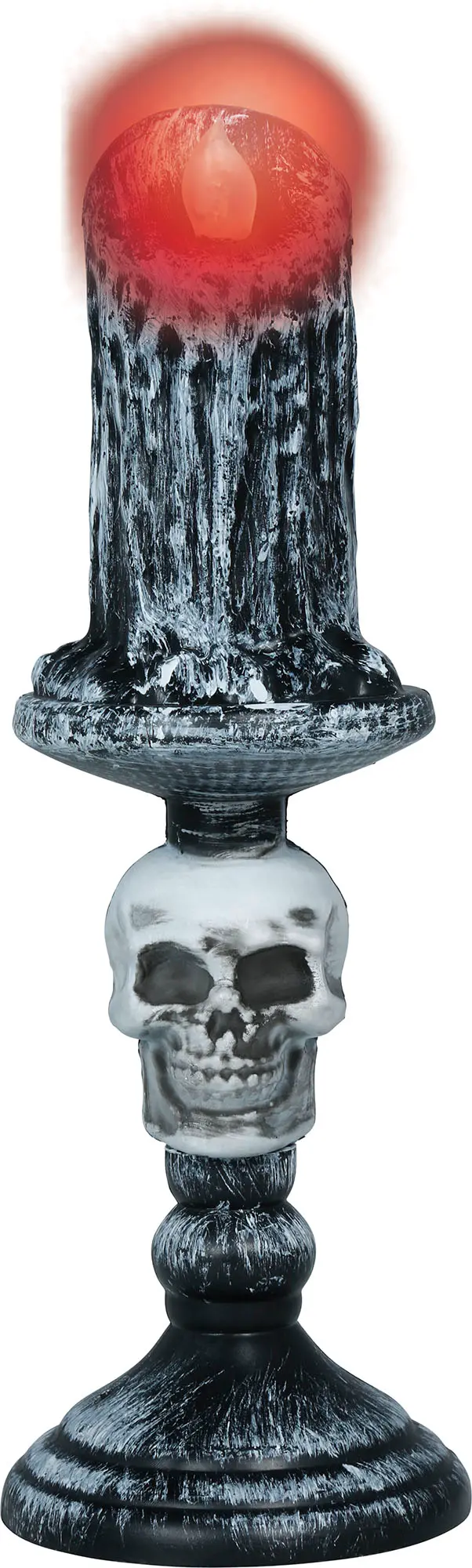 Kraniekandelaber med lys, PVC, 26 cm