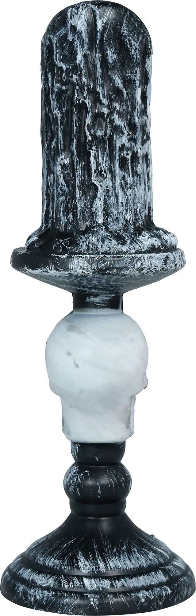 Kraniekandelaber med lys, PVC, 26 cm