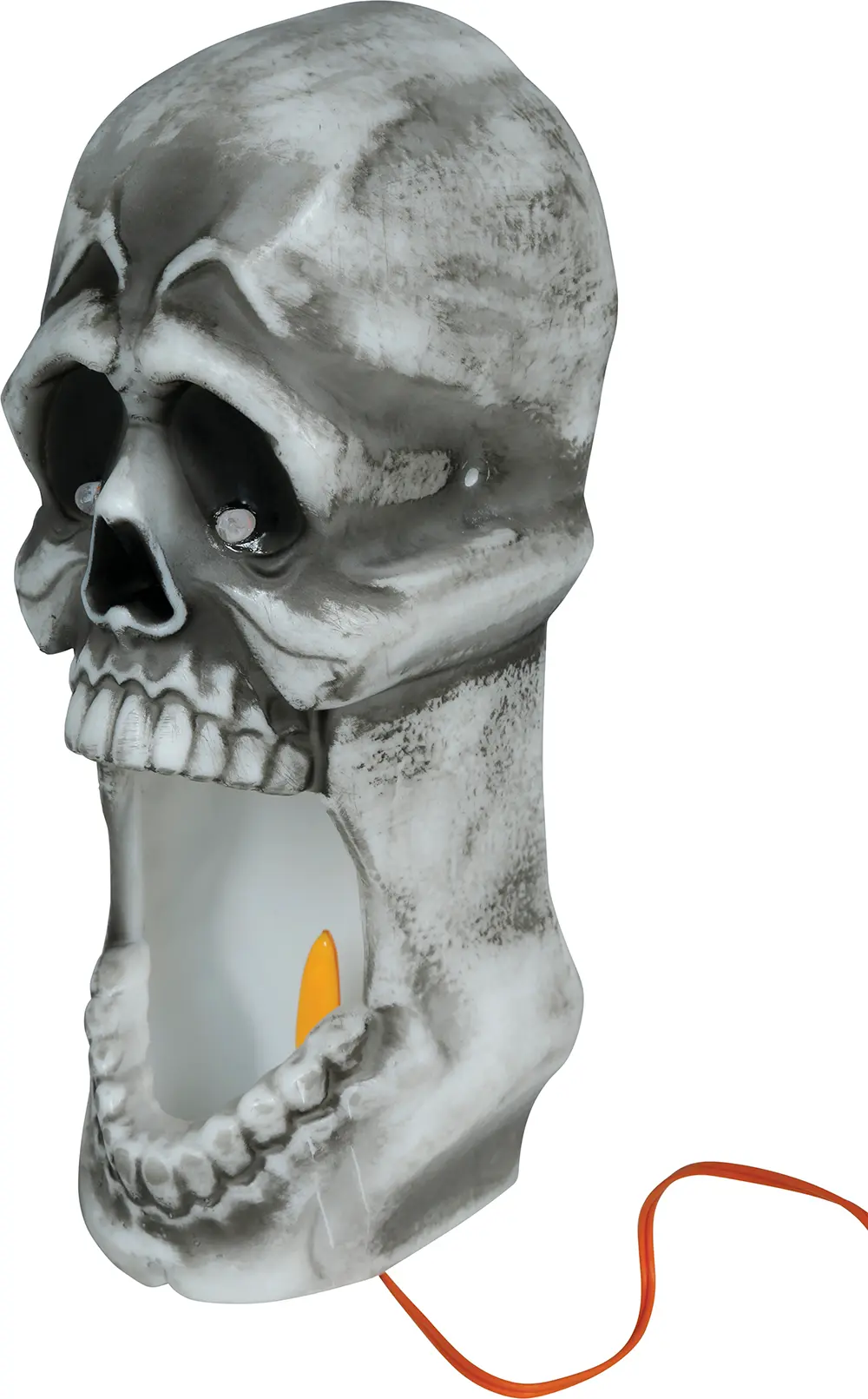 Kranielys med LED-flammeeffekt, PVC, 20 cm