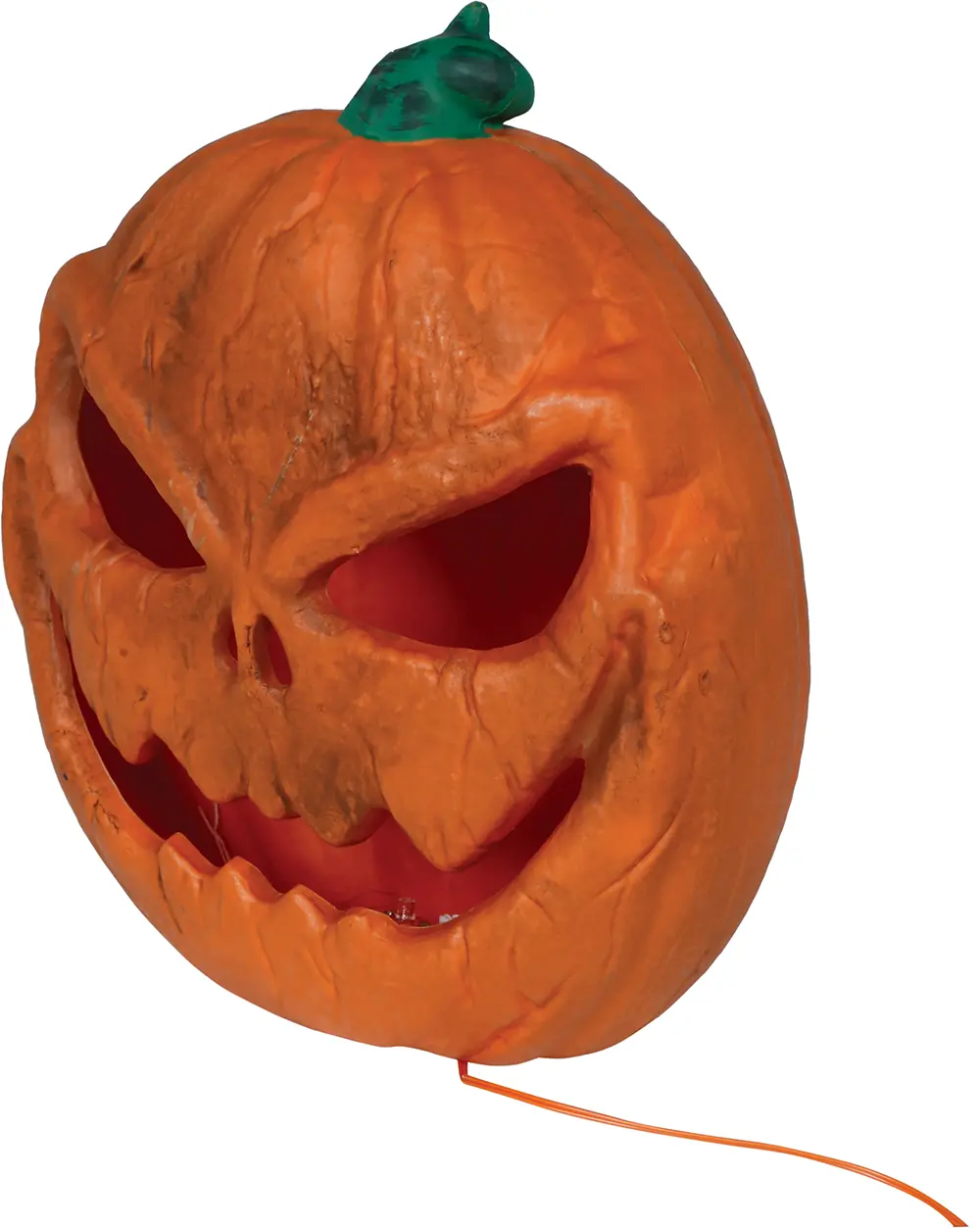 Græskar med kraftigt lys, PVC, 28 cm