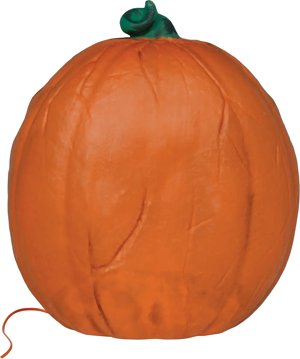 Græskar med kraftigt lys, PVC, 28 cm