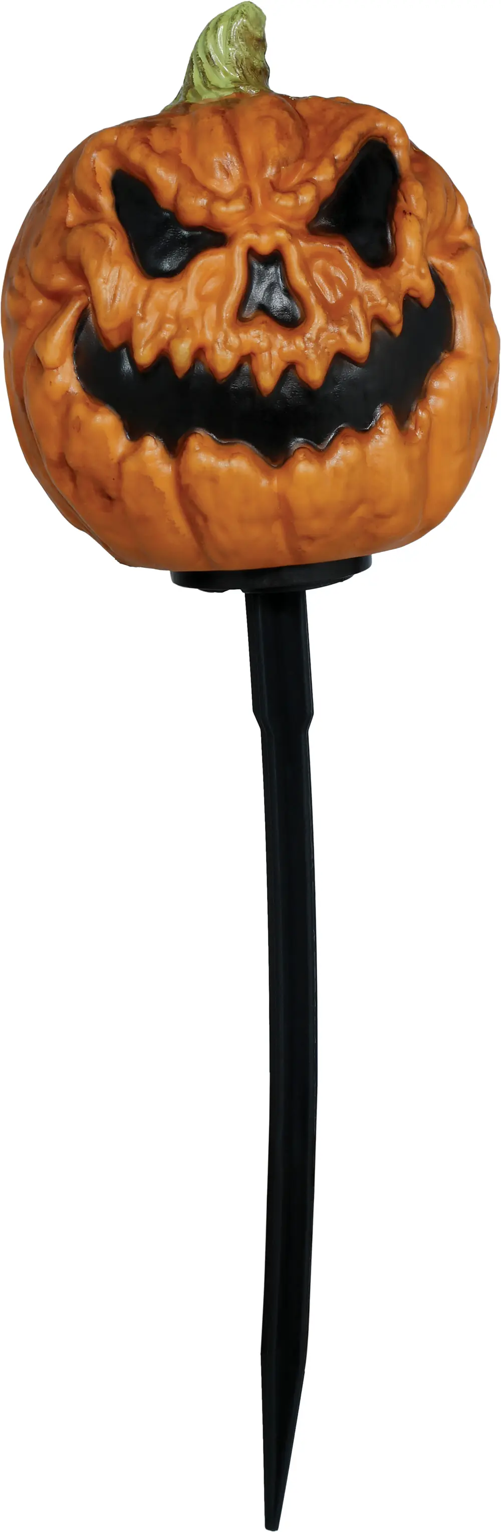 3 græskar med lys og lyd, PVC, 13 cm