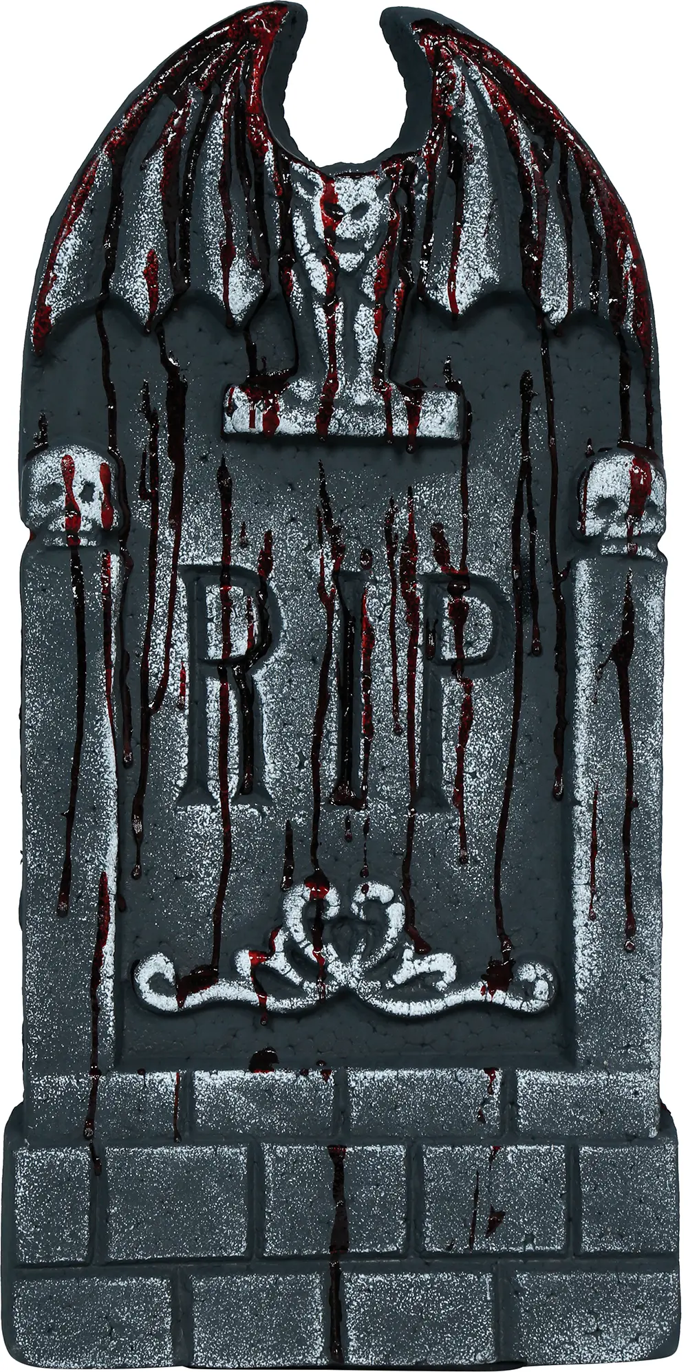 Blodig gravsten "RIP", 42 × 21 cm