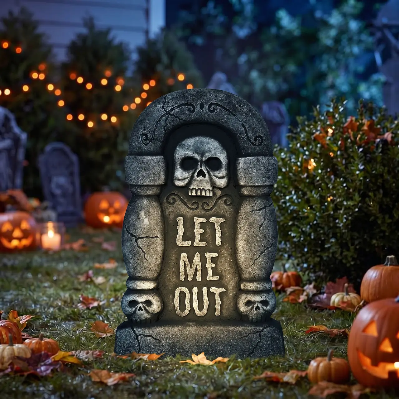 Gravsten "Let Me Out", 42 × 26 cm