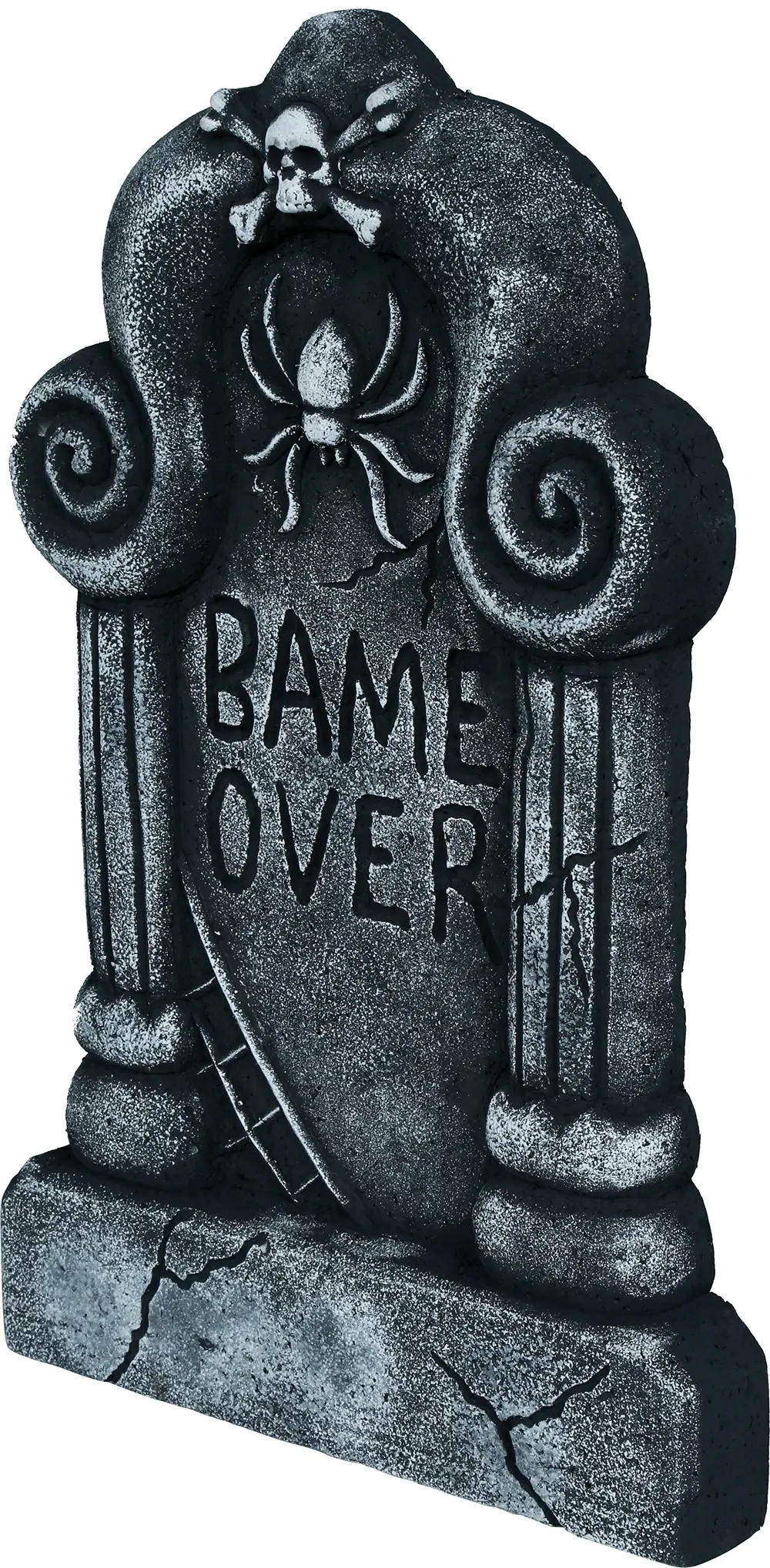 Gravsten "Game Over", 42 × 27 cm