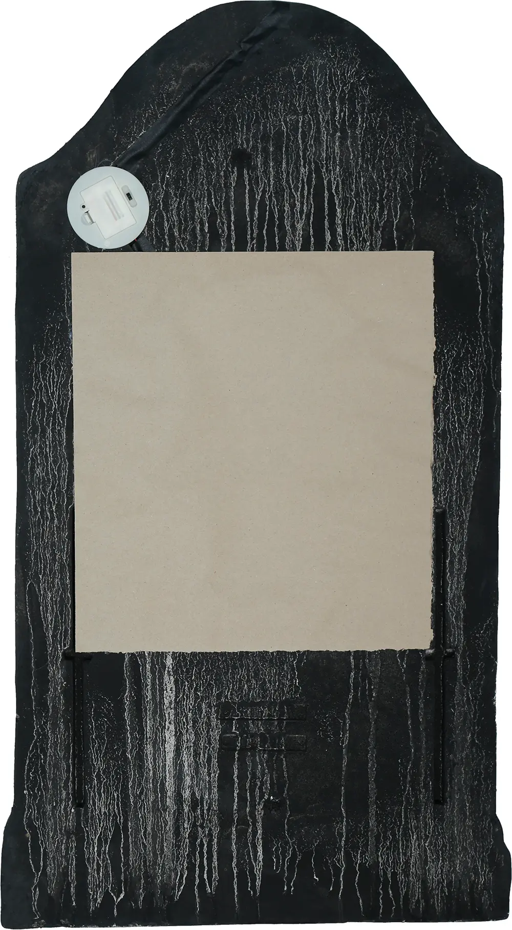 Piratgravsten med kranie, lys og lyd, PVC, 90 × 5